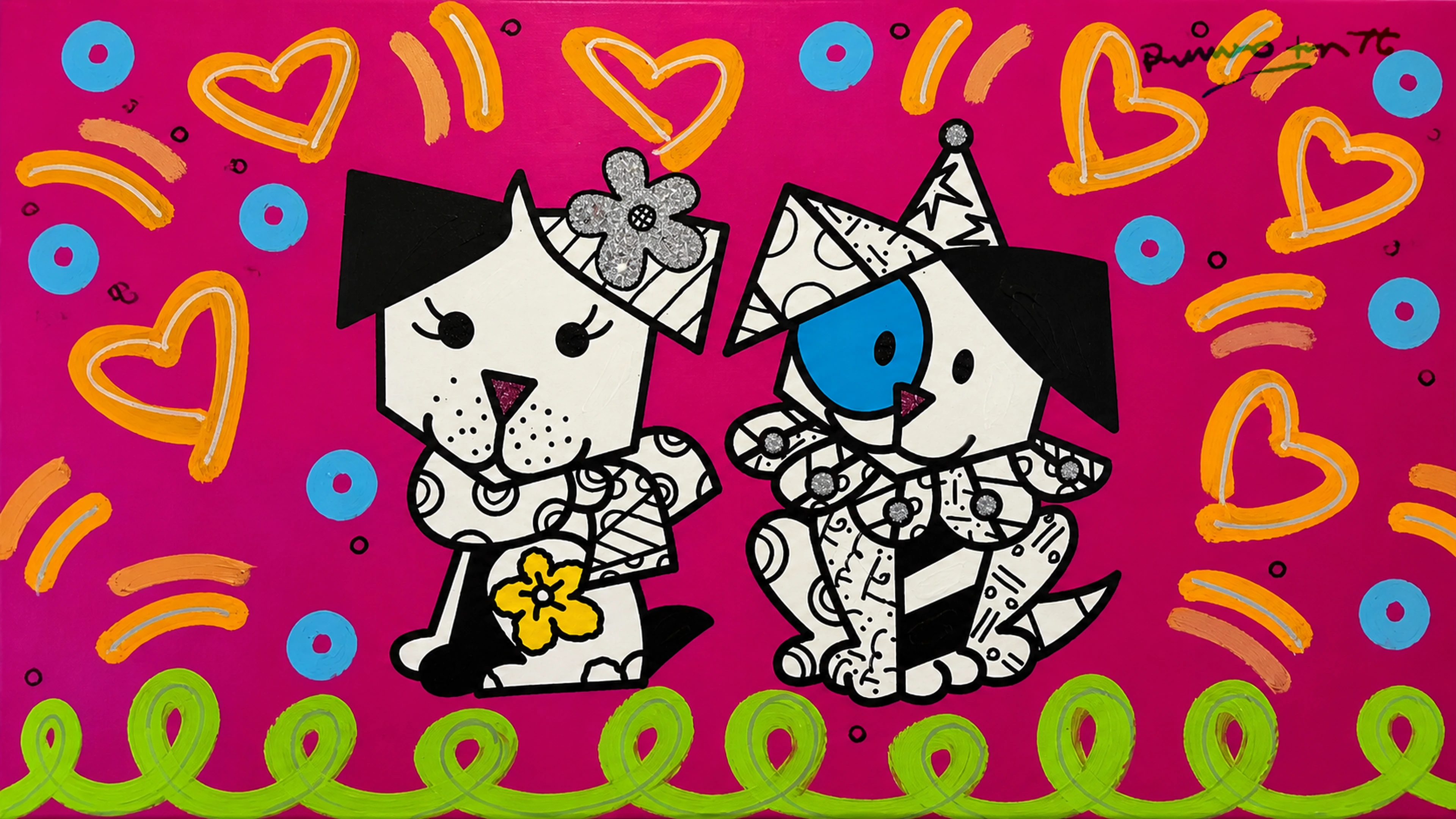 Party Pups, Unsupervised by Romero Britto